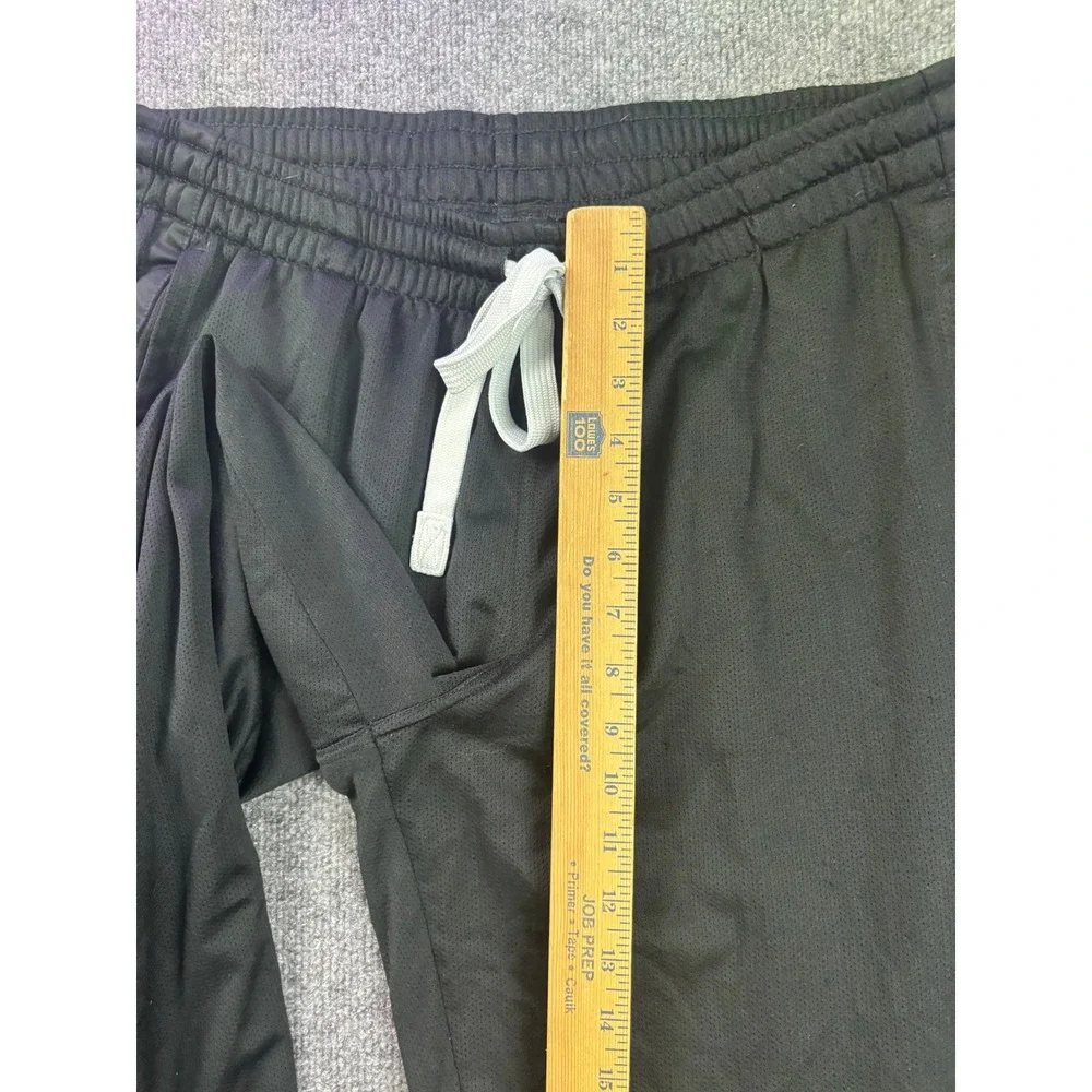 Nike Track Pants Mens XL Black Mesh Side Stripe Drawstring Athletic Trousers